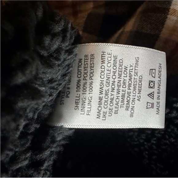 Levi’s plaid flannel shirt / jacket with warm Sherpa lining Size Small - Picture 11 of 11